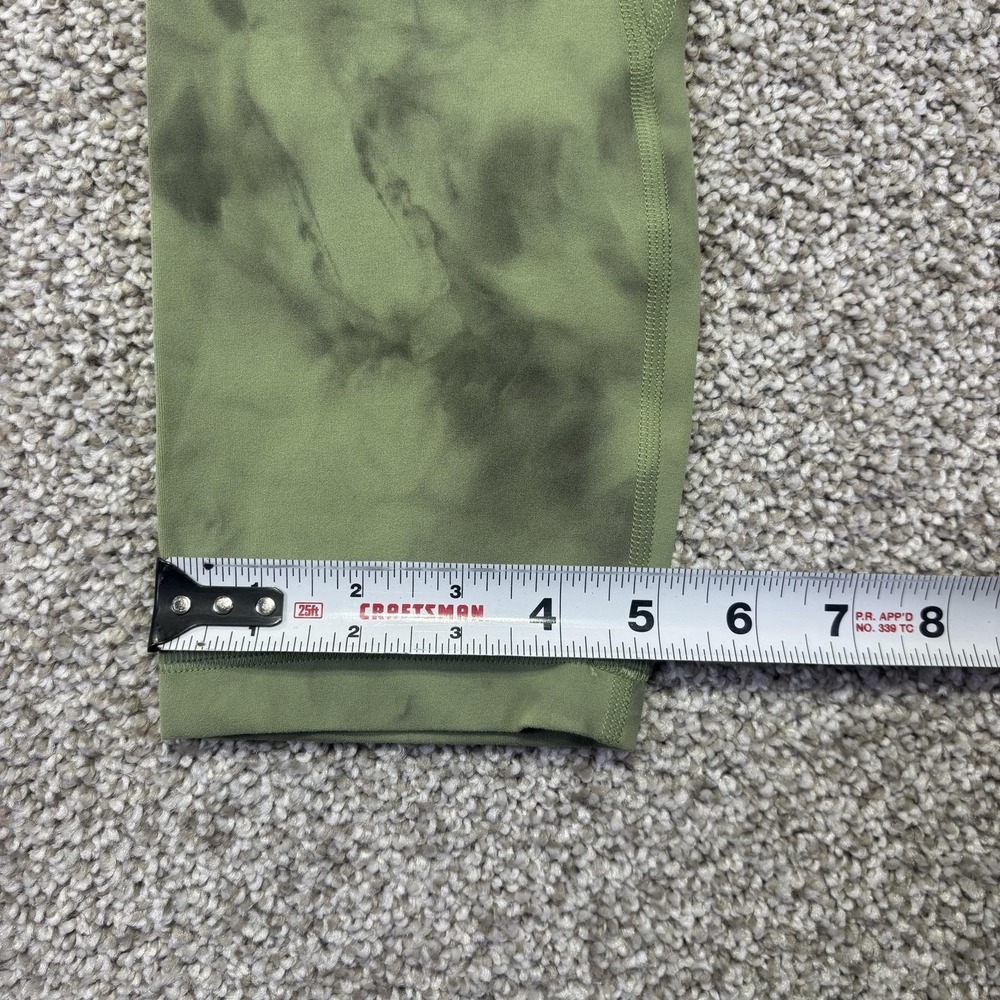 Lululemon Leggings Womens 6 Green Tie Dye Crop High Rise Yoga Pants Athletic - Picture 5 of 7